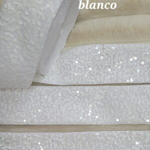 liston lentejuela terciopelo de 7.5 centimetros