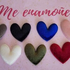 CORAZONES GRANDES TERCIOPELO