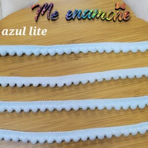 HILO POMPON CHICO AZUL LITE