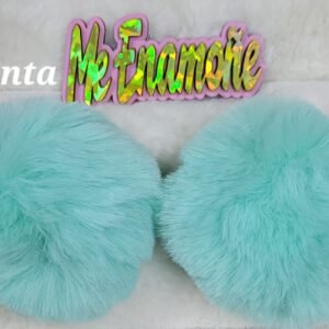 POMPON LLAVERO PAR MENTA