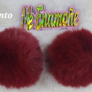 POMPON LLAVERO PAR TINTO