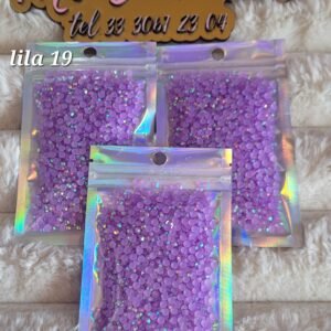 BOLSA DE CRISTAL RESINA LILA