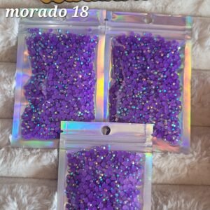 BOLSA DE CRISTAL RESINA MORADO