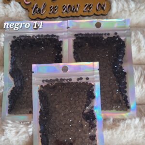 BOLSA DE CRISTAL RESINA NEGRON