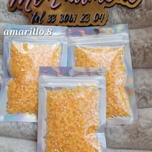 BOLSA DE CRISTAL RESINA AMARILLO CURRY