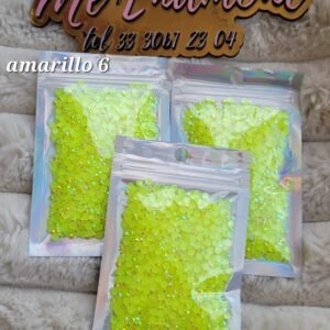 BOLSA DE CRISTAL RESINA AMARILLO