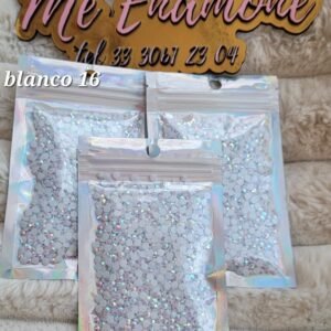 BOLSA DE CRISTAL RESINA BLANCO