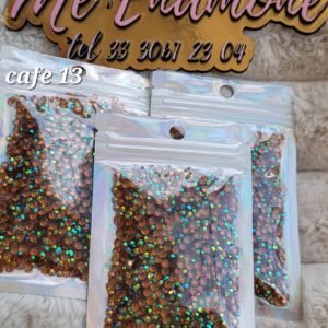 BOLSA DE CRISTAL RESINA CAFE