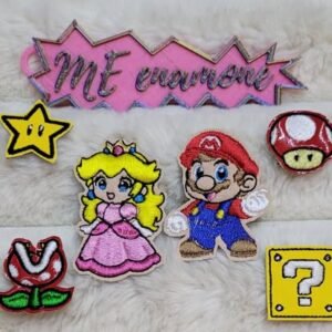 PAQUETE DE FELTIES MARIO Y PRINCESA PEACH